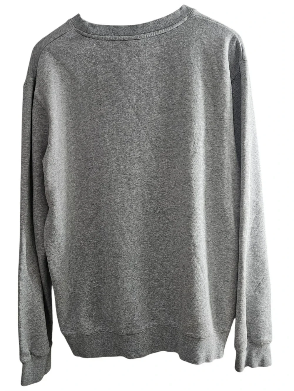 Lrg Gray Crewneck Sweatshirt with Black Geometric Tree Graphic Unisex
